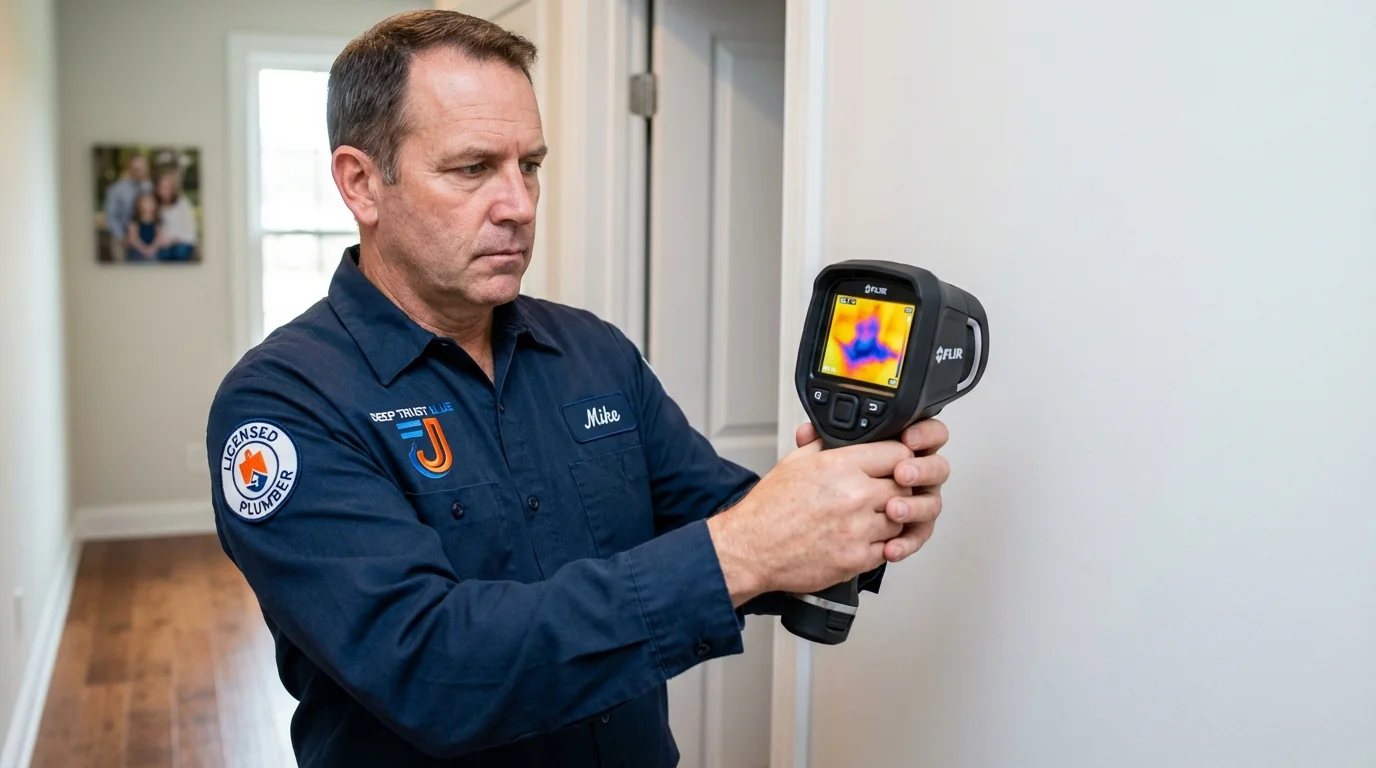 Thermal imaging leak detection by Johns Plumbing LLC in Brockport